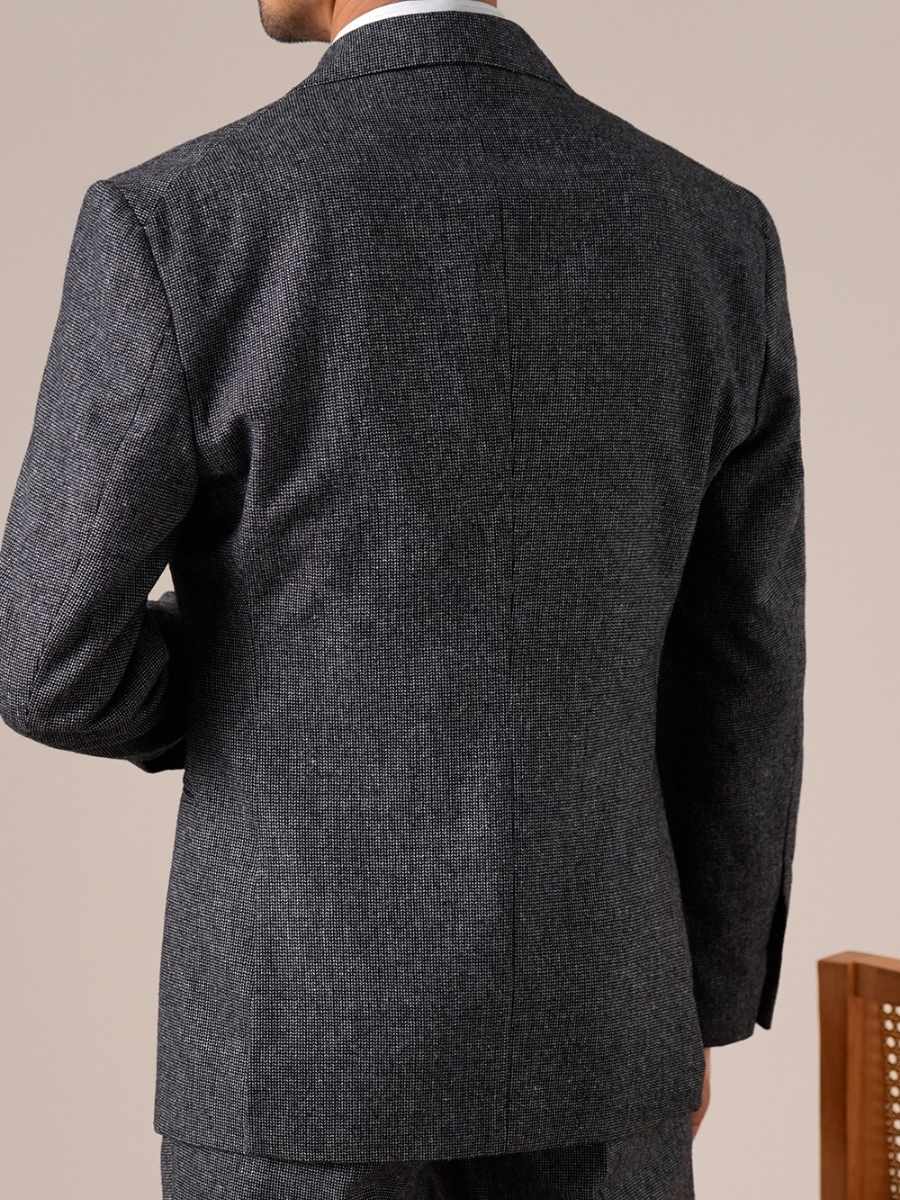 Marini Bergamo Single-Breasted Wool Blazer