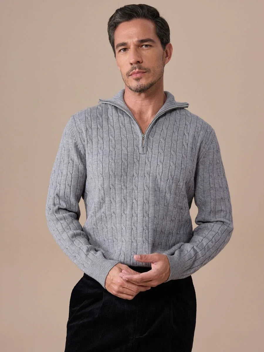 Marini Half Zip Polo Collar Sweater