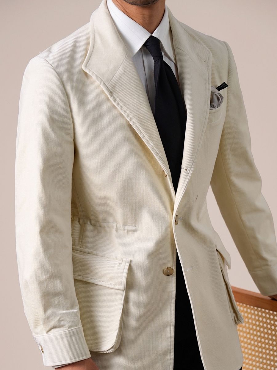 Marini Textured Corduroy Blazer