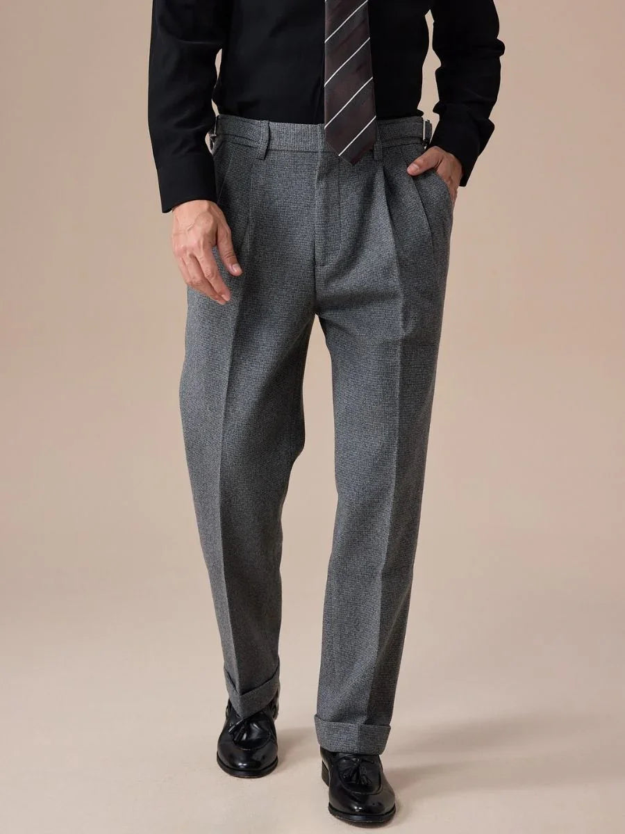 Marini Regio High Waisted Belt Loop Trousers