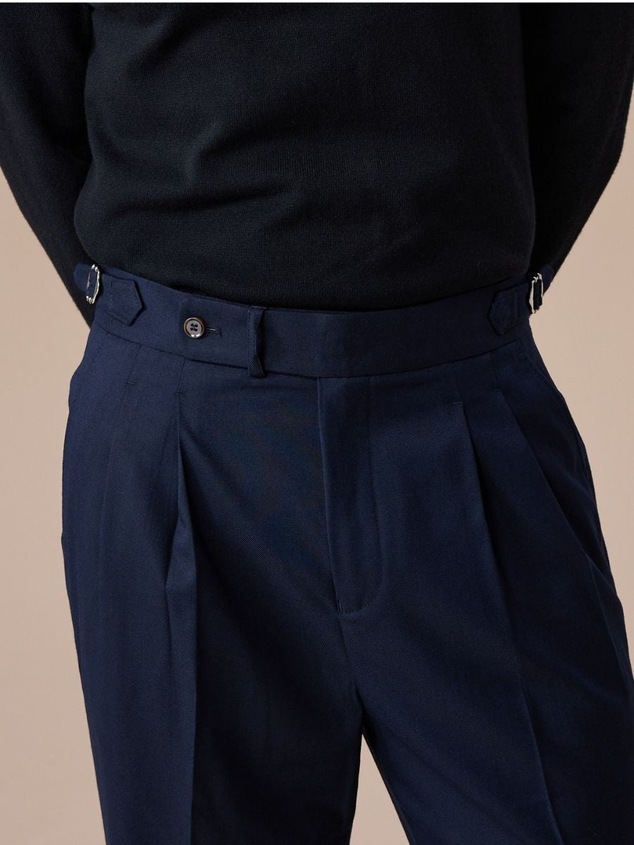 Marini Dervio High Waisted Double Pleated Pants