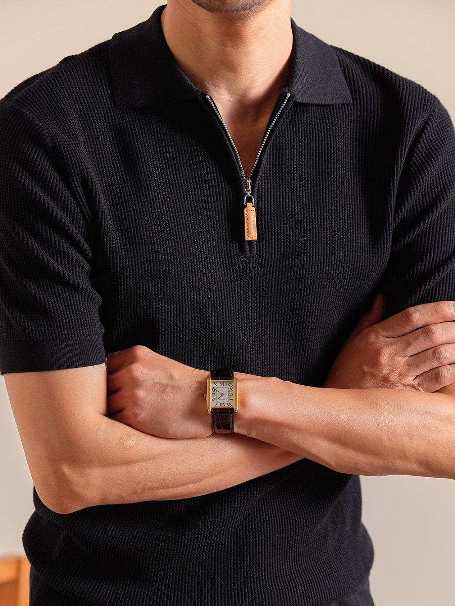 Marini Zip-Knit Polo