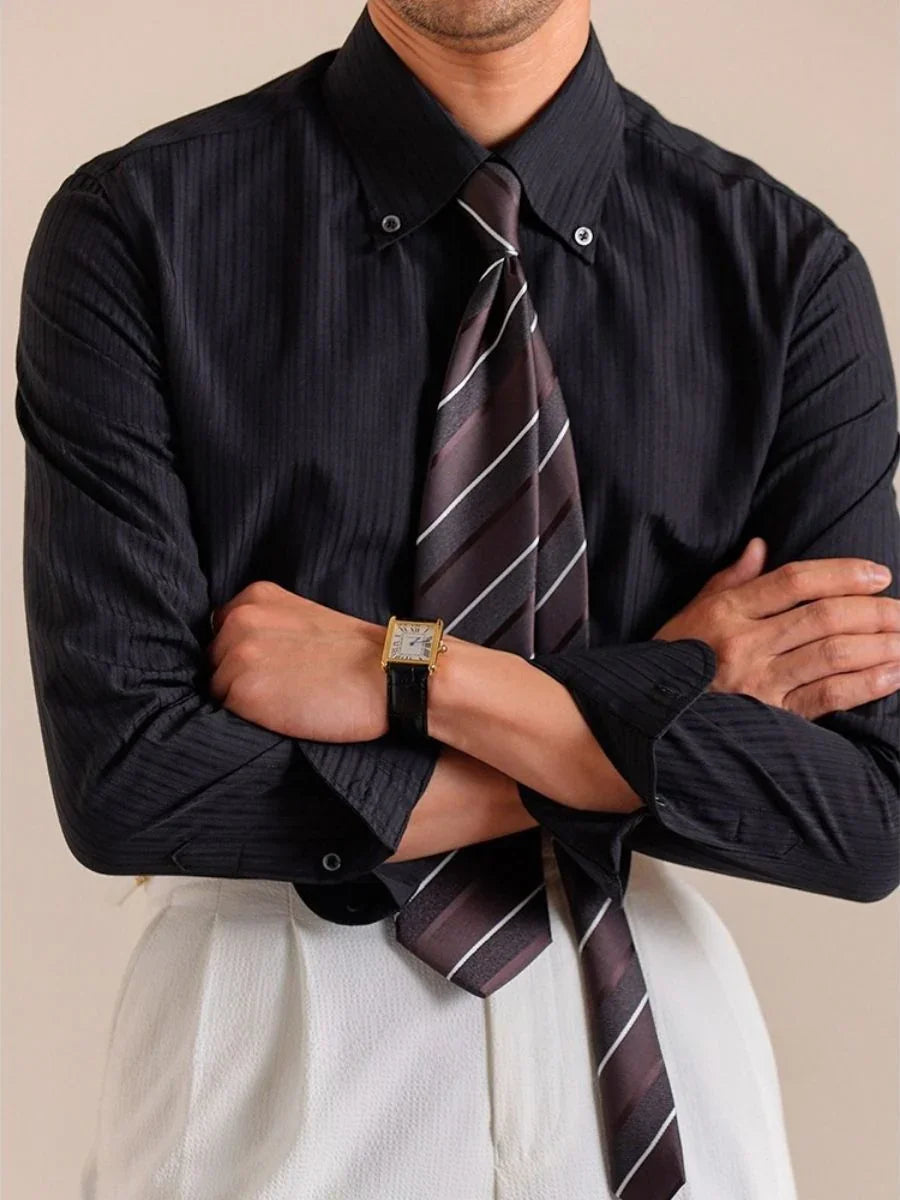 Marini Ordona Striped Button-Down Shirt