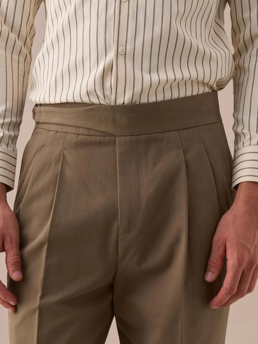 Marini Oria High Waisted Double Pleated Gurkha Pants