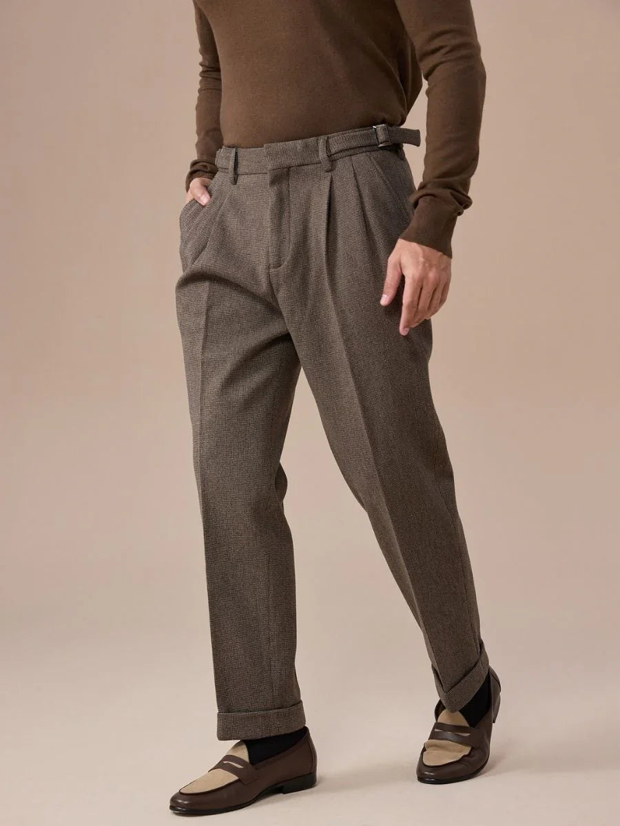 Marini Regio High Waisted Belt Loop Trousers