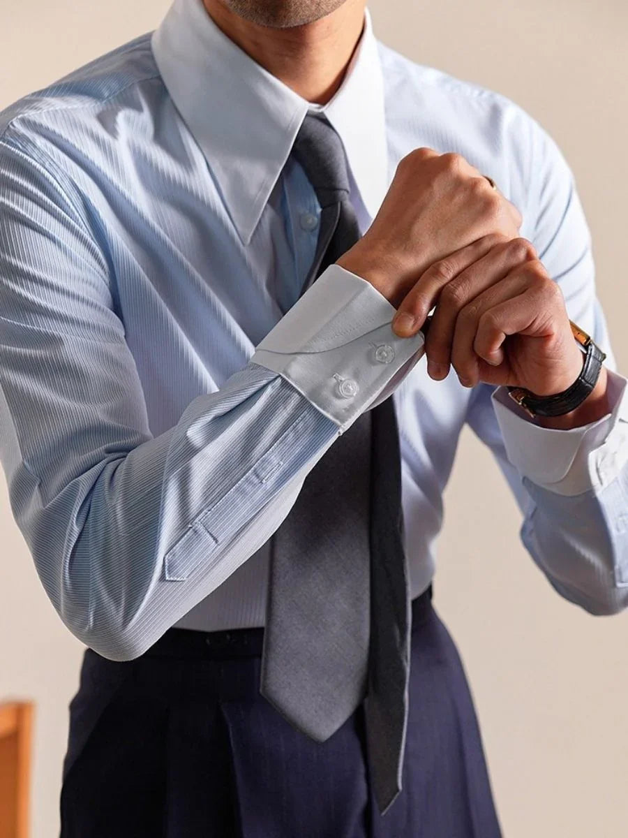 Marini Nemi Wrinkle-Free Stripe Shirt