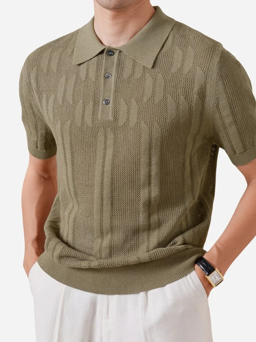 Marini Linen Texture Polo