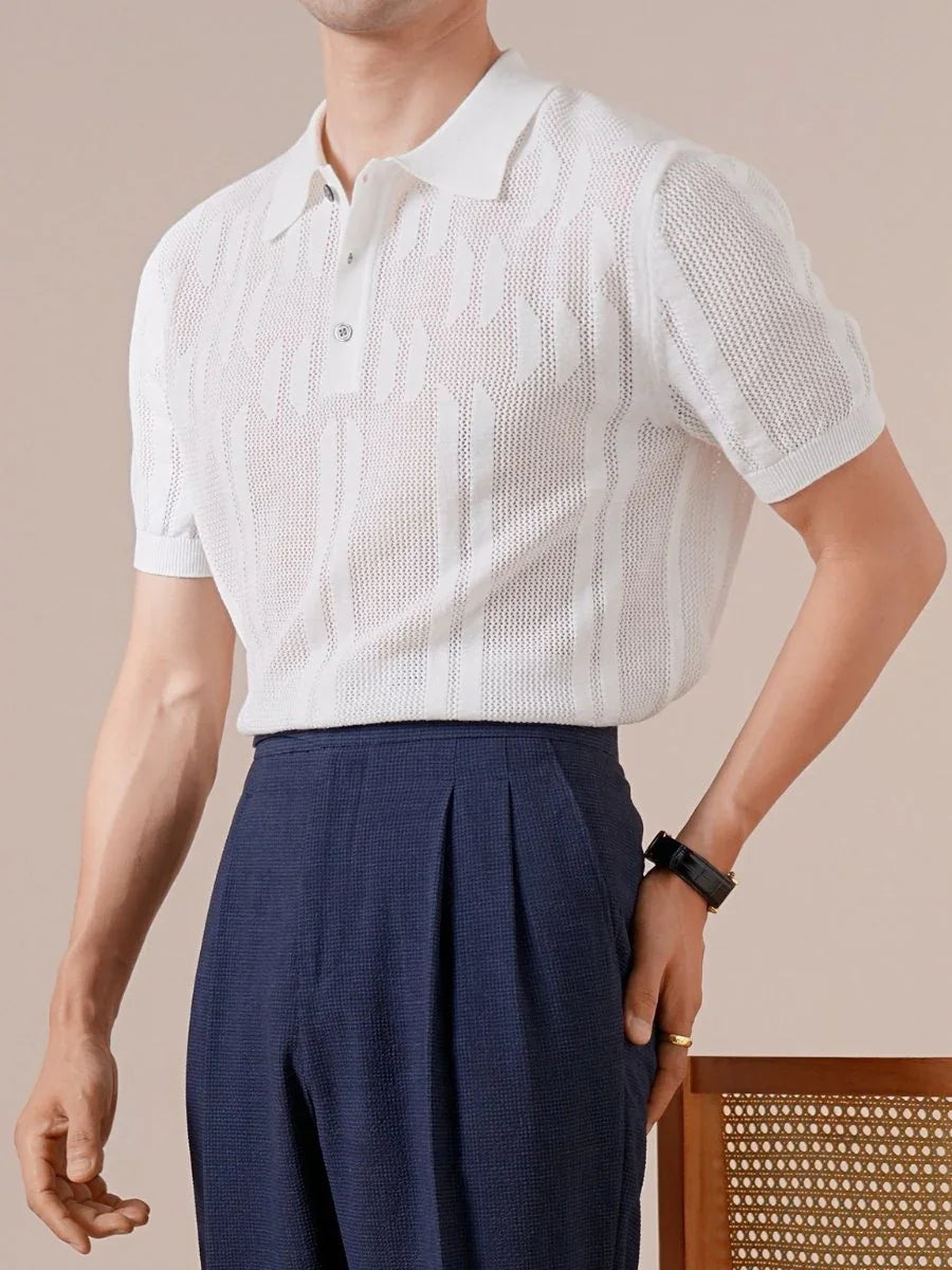 Marini Linen Texture Polo