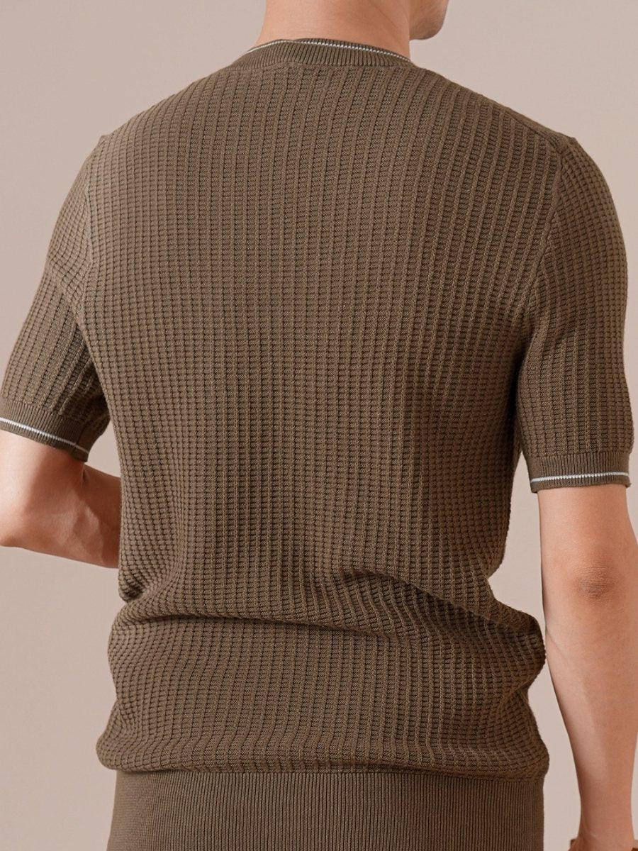 Marini Linen Blend Contrast T-Shirt