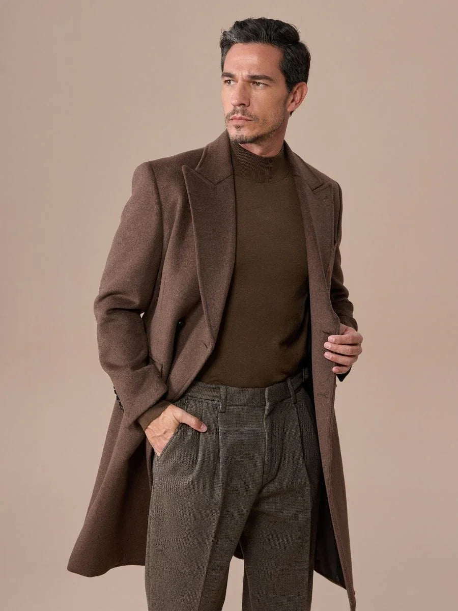 Marini Wool Blend Chesterfield Overcoat