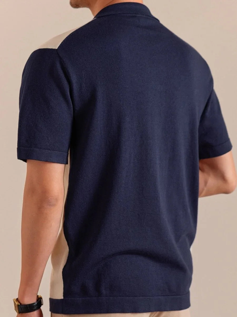 Marini Summer One-Piece Collar Polo Shirt