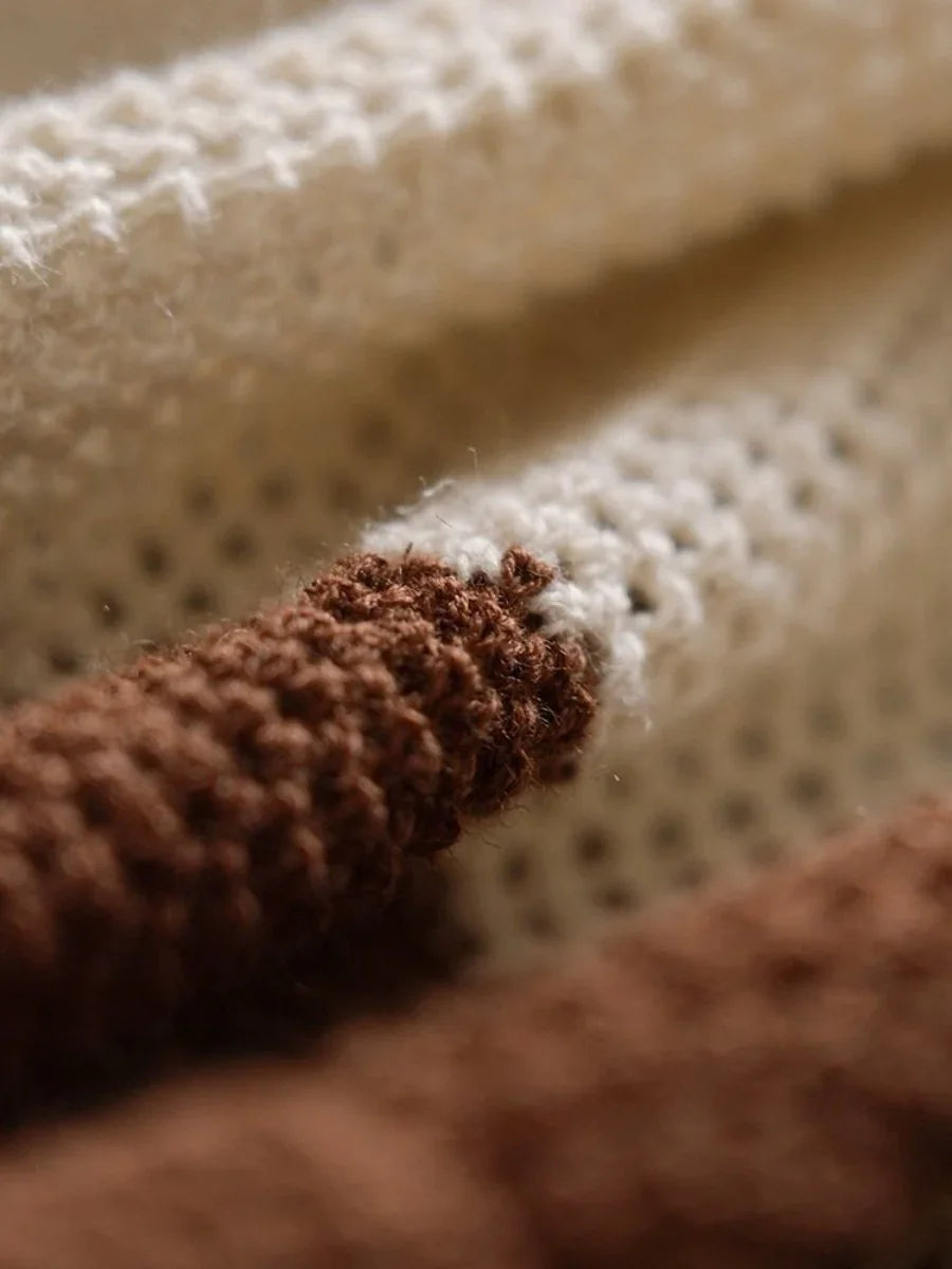 Marini Linen Blend Openwork Polo Shirt