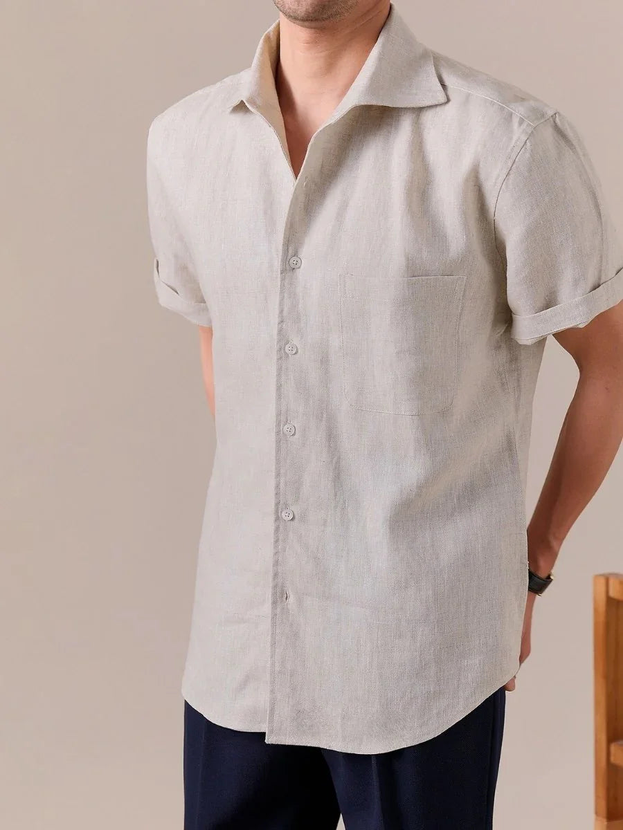 Marini Pure Linen Short Sleeve Shirt