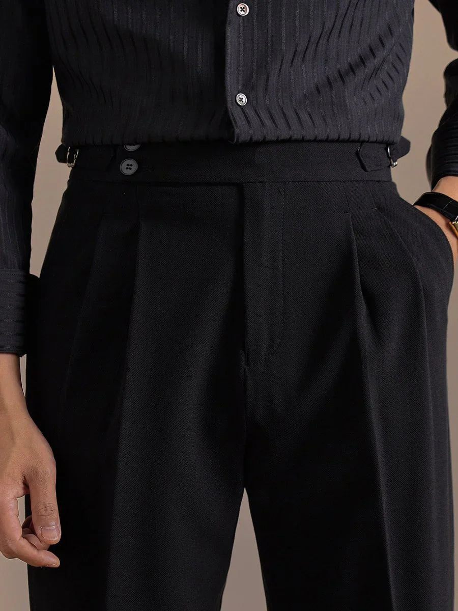 Marini Molfetta High Waisted Double Pleated Pants