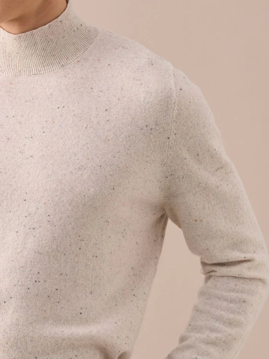 Marini Wool Sky Mock Neck Sweater