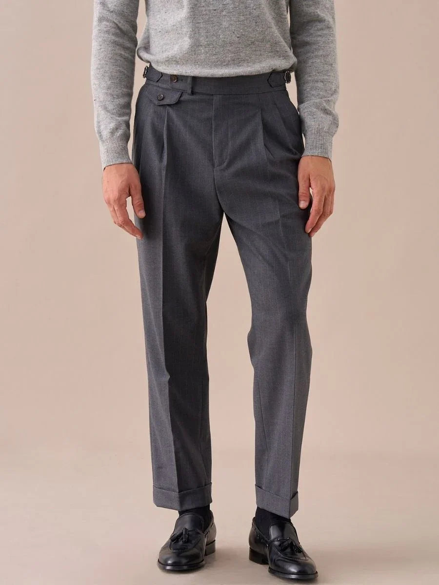 Marini Treviso High Waisted Double Pleated Pants