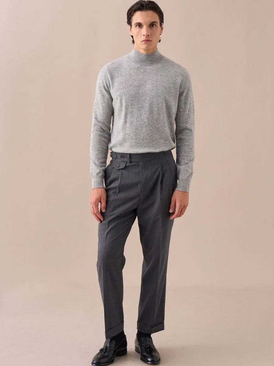 Marini Treviso High Waisted Double Pleated Pants