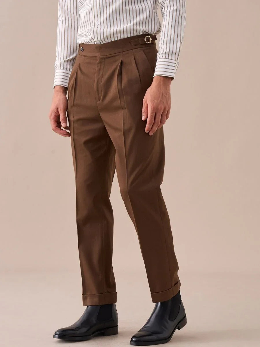 Marini Moliterno High Waisted Double Pleated Pants