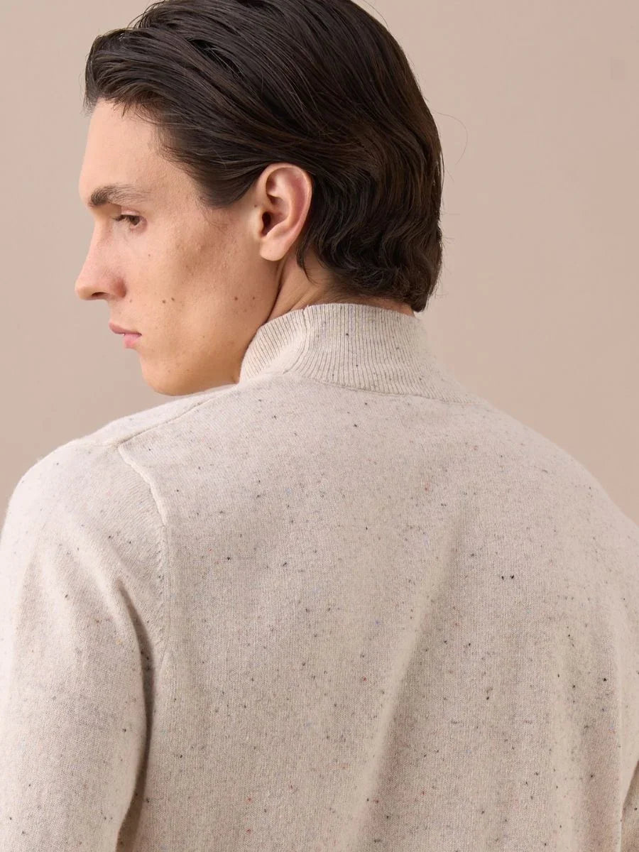 Marini Wool Sky Mock Neck Sweater