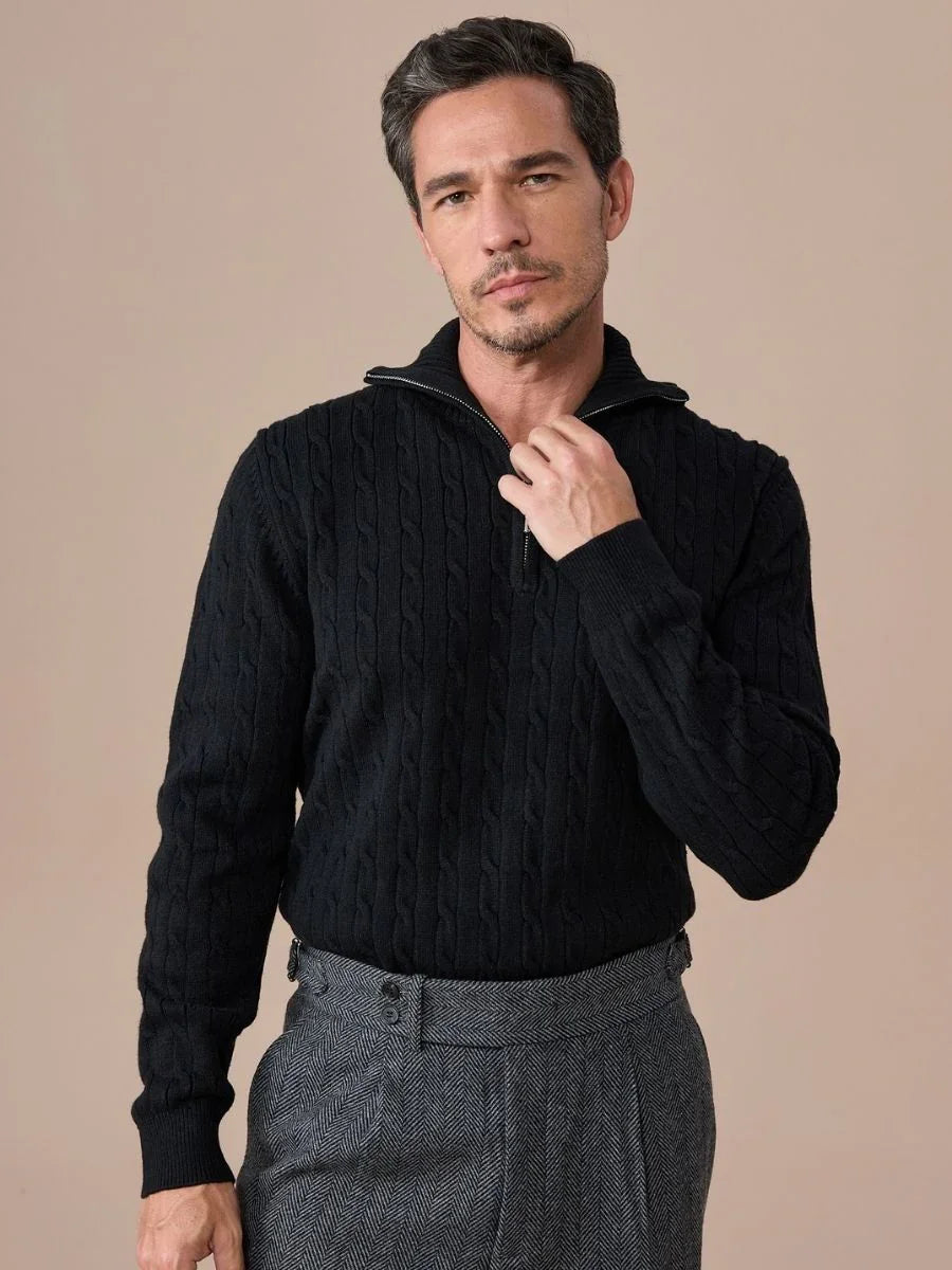 Marini Half Zip Polo Collar Sweater