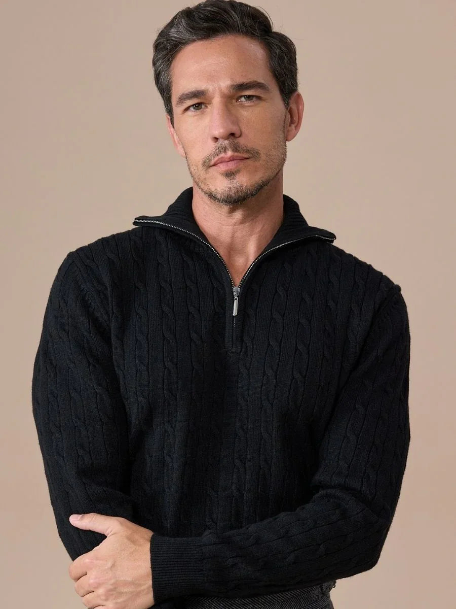 Marini Half Zip Polo Collar Sweater