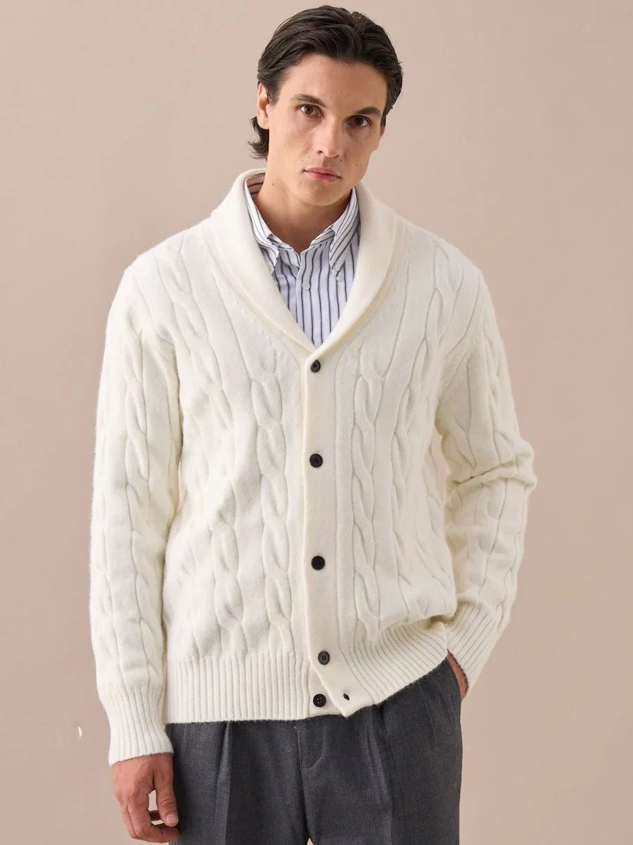 Marini Shawl Collar Knit Cardigan