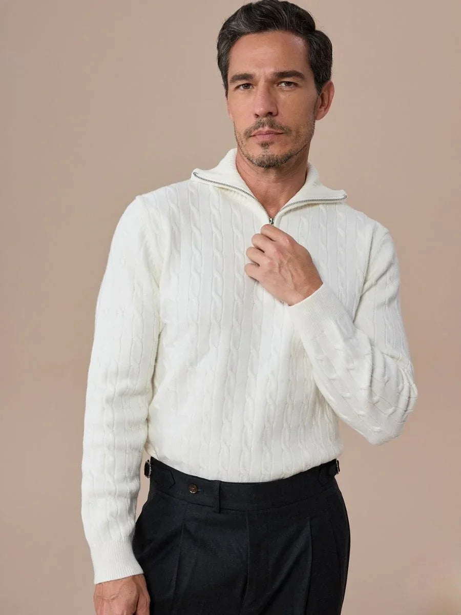 Marini Half Zip Polo Collar Sweater