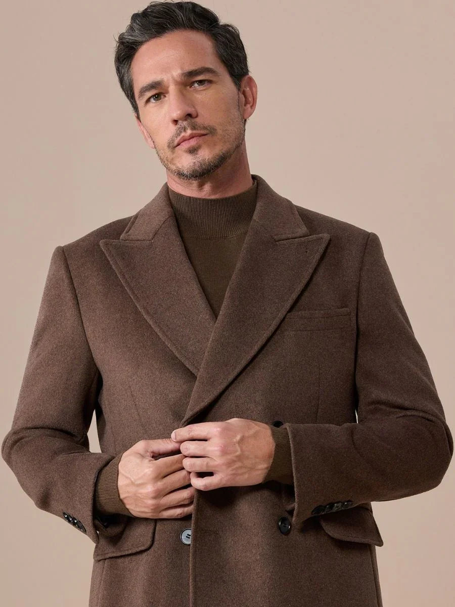 Marini Wool Blend Chesterfield Overcoat