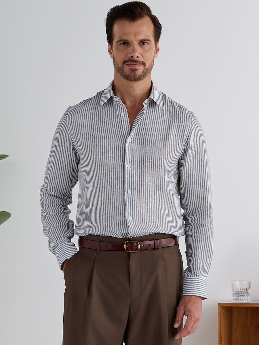 Marini Amalfi Stripe Linen Shirt