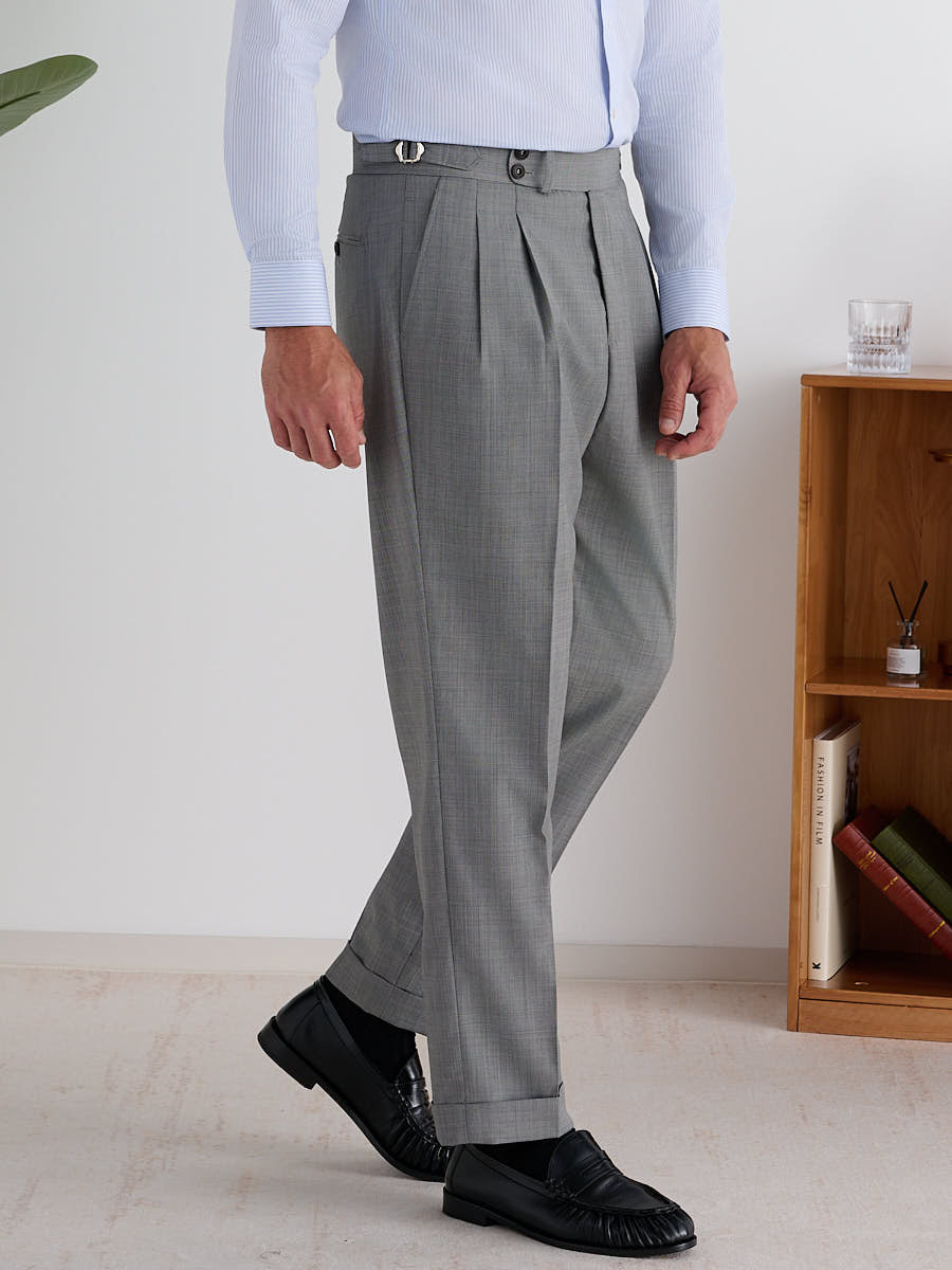 Marini Ravenna High Waisted Double Pleated pants