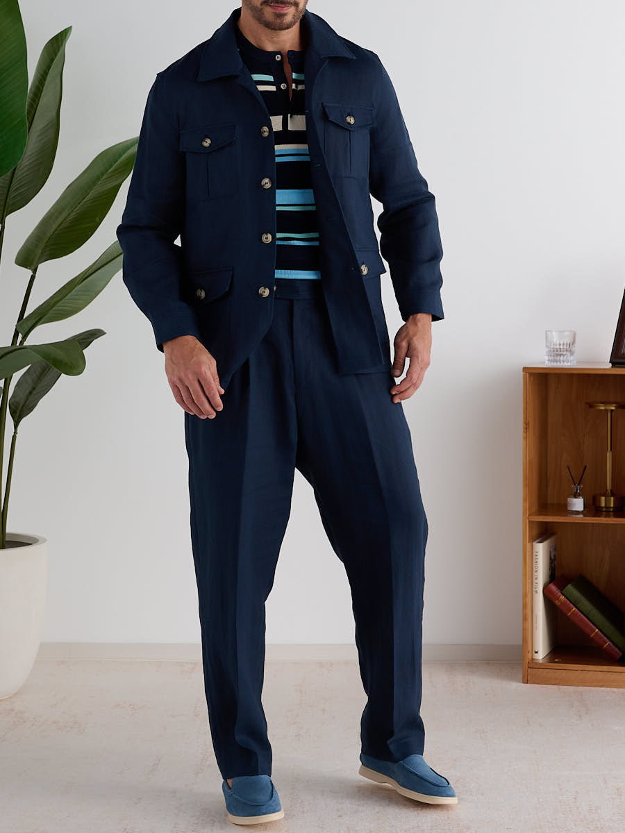 Marini Velmora Linen Trousers