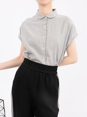 Summer Double-Layer Cotton Short-Sleeve Shirt