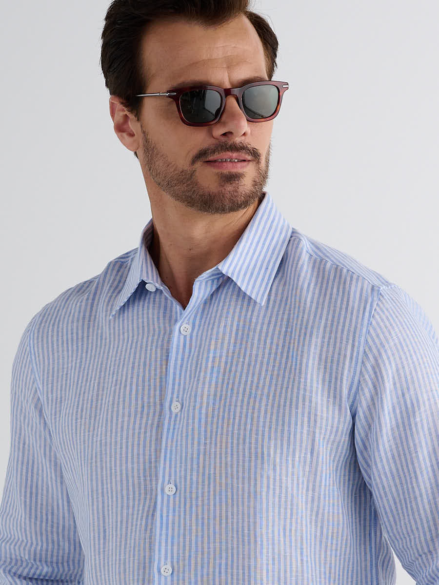 Marini Amalfi Stripe Linen Shirt