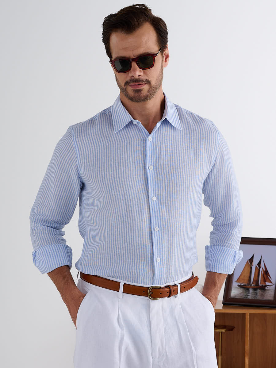 Marini Amalfi Stripe Linen Shirt