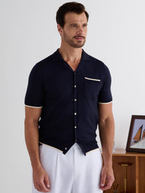 Marini Summer Knit Polo Cardigan