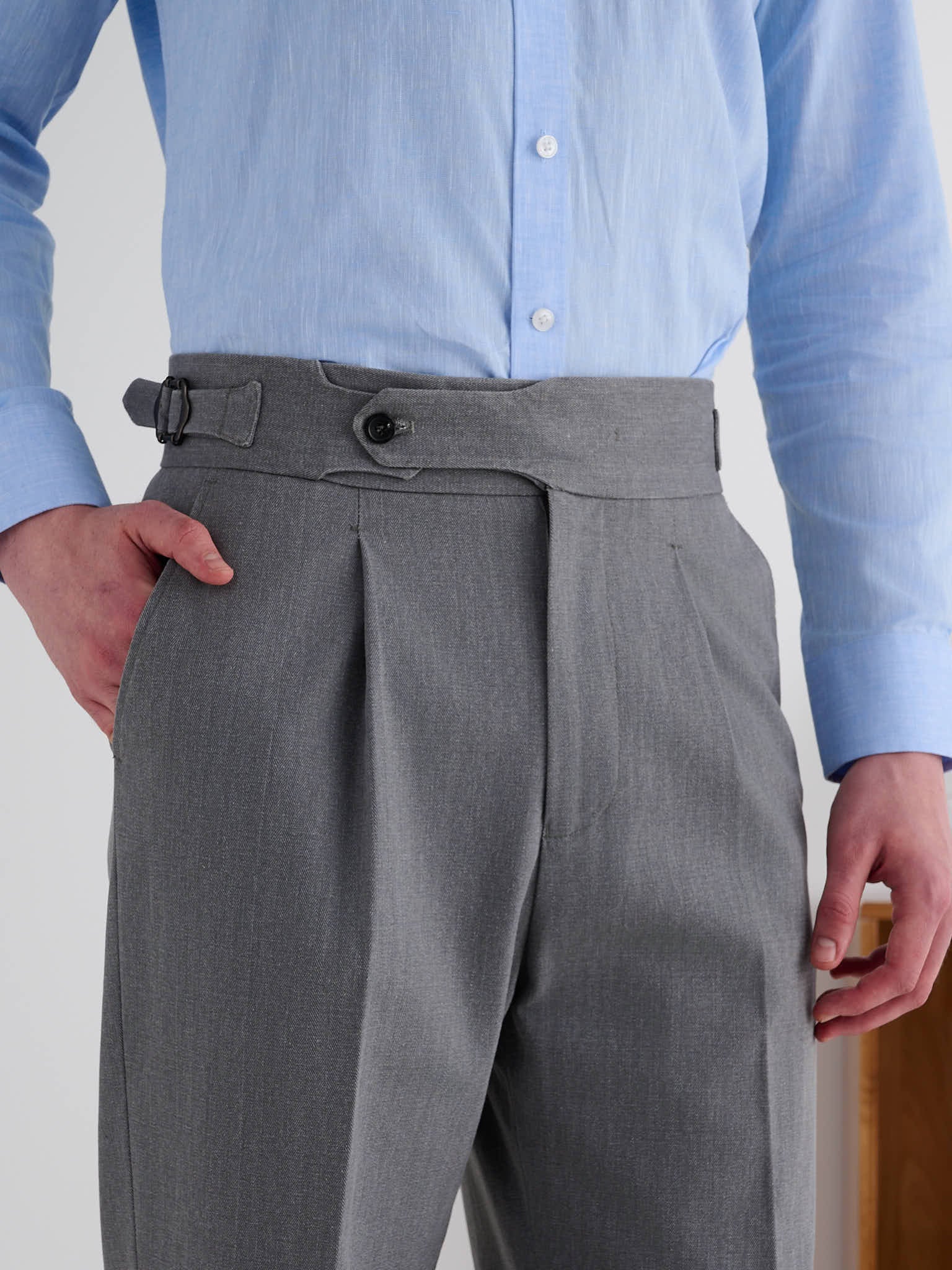 Marini Solomeo High Waisted Pleated Pants