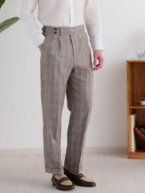 Marini Maiori High Waisted Pleated Linen Pants