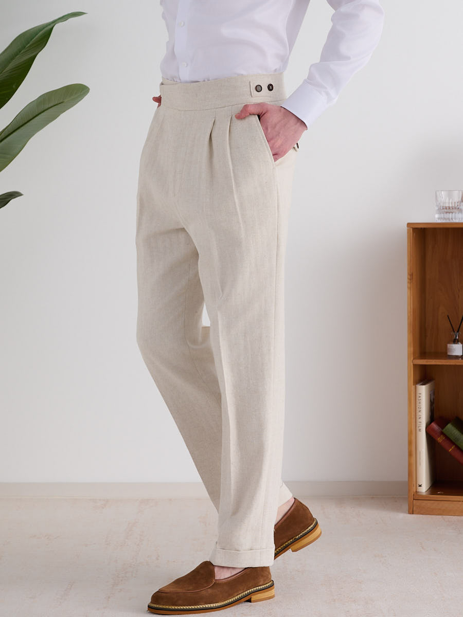 Marini Ravello Herringbone Gurkha Pants