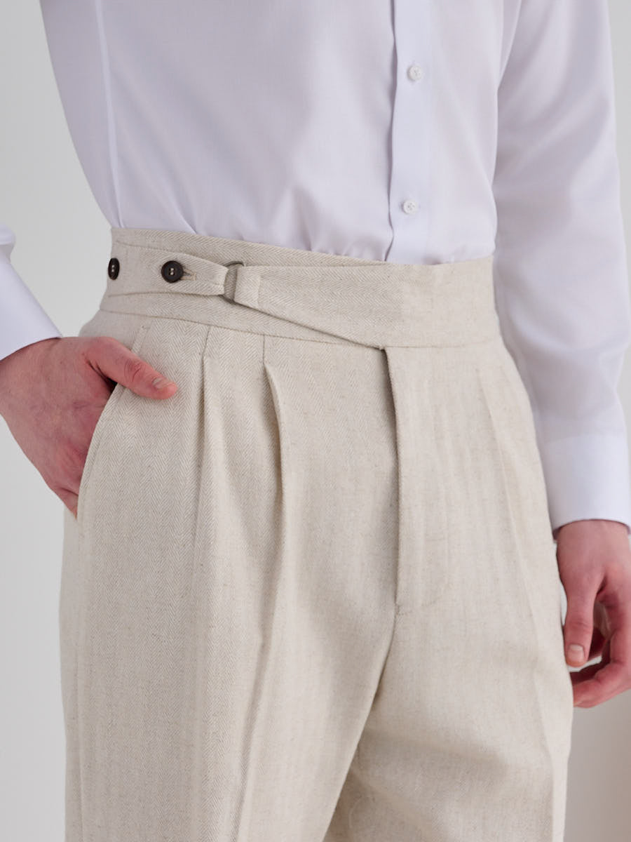 Marini Ravello Herringbone Gurkha Pants