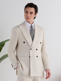 Marini Ravello Herringbone Double Breasted Jacket