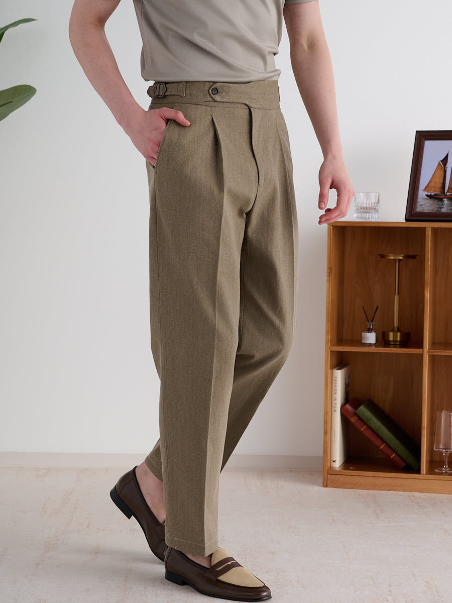 Marini Solomeo High Waisted Pleated Pants