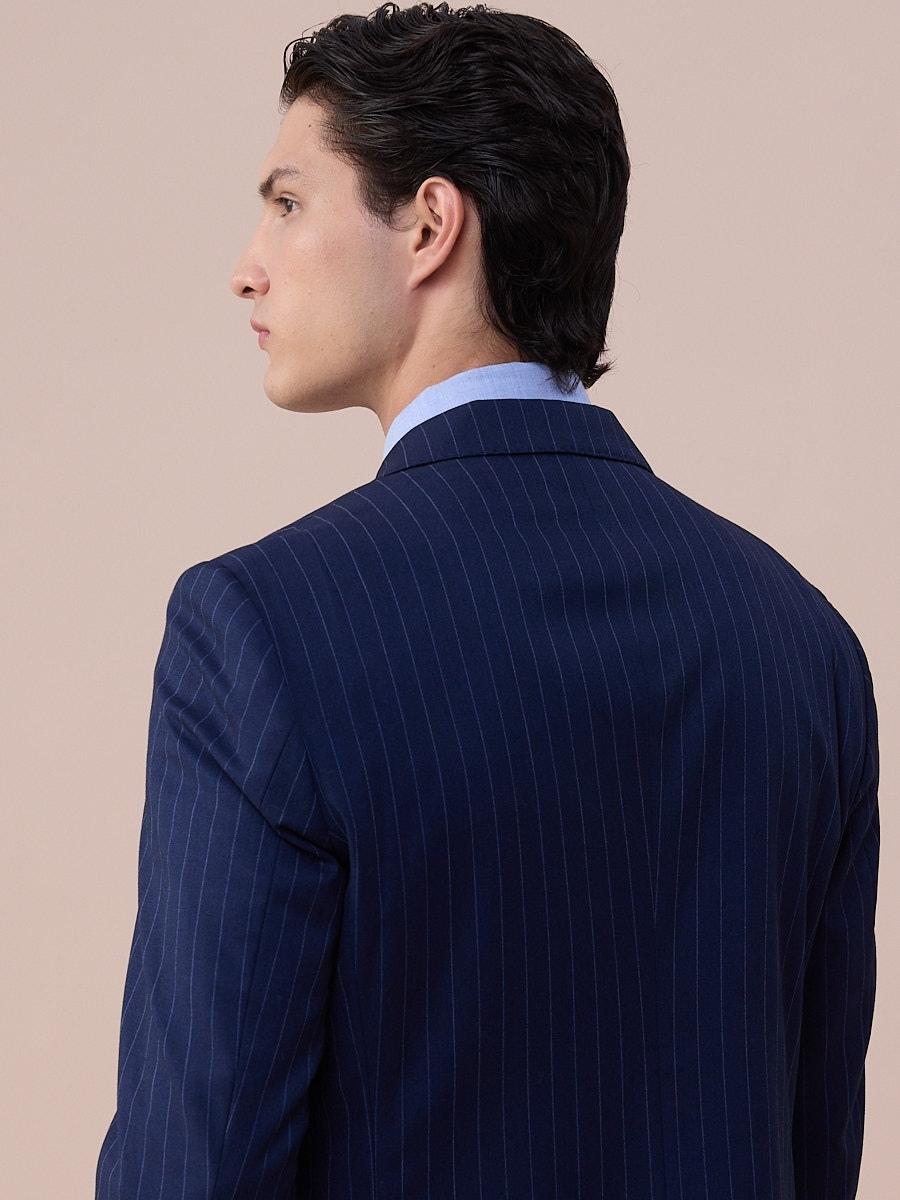 Marini Cremona Double-Breasted Pinstripe Blazer