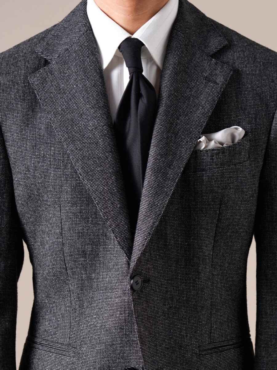 Marini Bergamo Single-Breasted Wool Blazer