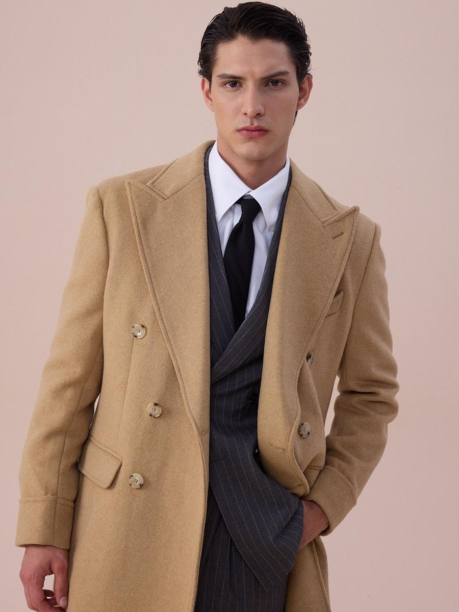 Marini Cortona Double-Breasted Overcoat