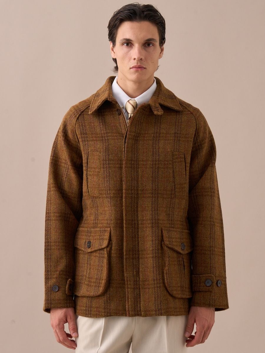 Marini Inverness Scottish Wool Hunting Jacket