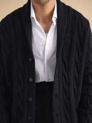 Marini Shawl Collar Knit Cardigan