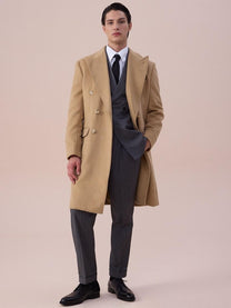 Marini Cortona Double-Breasted Overcoat