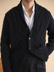 Marini Shawl Collar Knit Cardigan