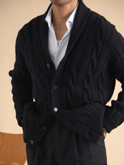 Marini Shawl Collar Knit Cardigan