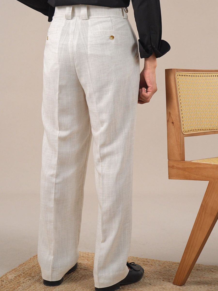 Marini Brunate High Waisted Linen Pants